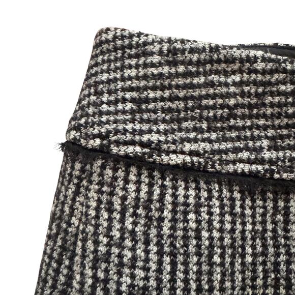 Ann Taylor Mini Pencil Skirt Wool blend Women's Sz 6 Black Tan Tweed Academia - Picture 2 of 11